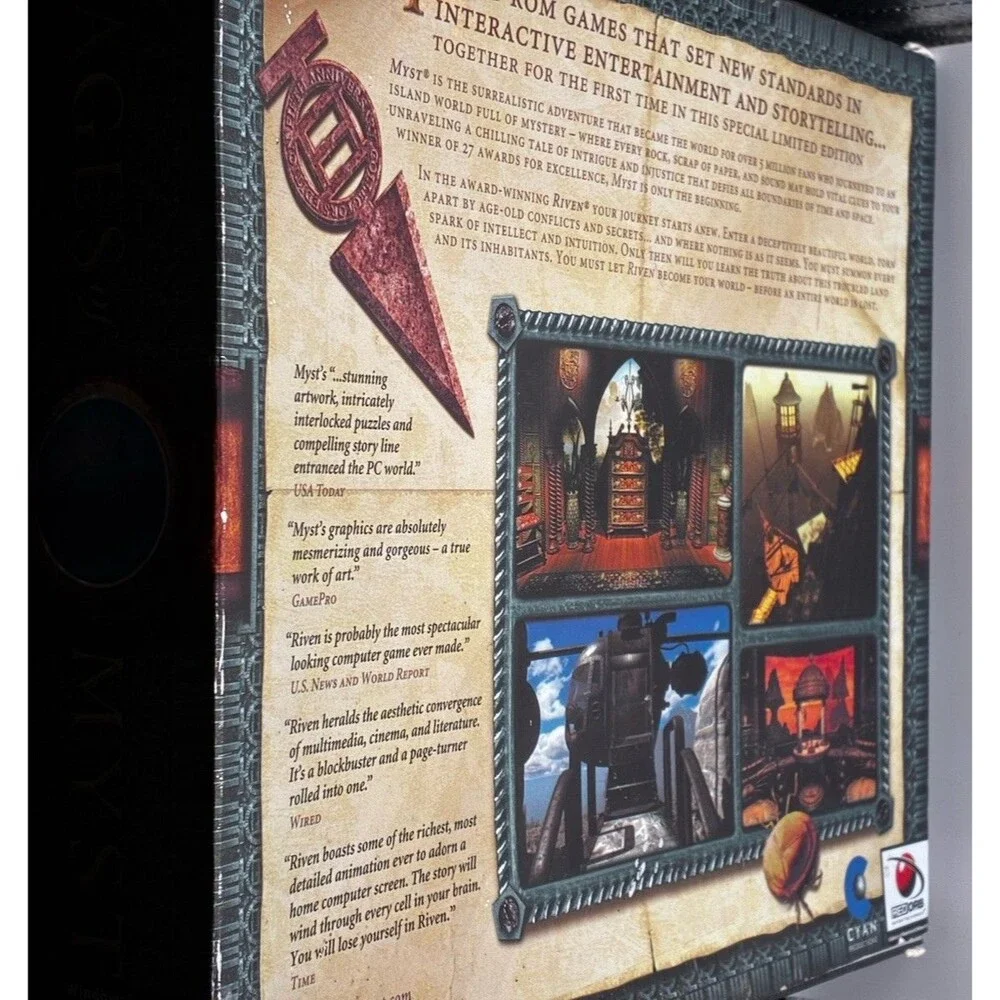 Ages of Myst, Myst and Riven Fifth Anniversary Big Box Set PC/Mac - Complete!